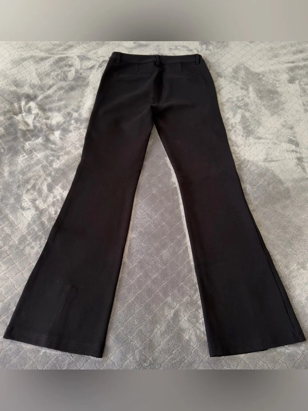 PAIGE Women’s Black Dress Pants Size 28W 31L Winona Slit Hem High Rise Flare - Picture 3 of 8